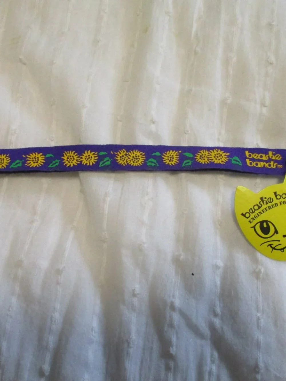 Cat collar-Beastie Bands sunflower patter